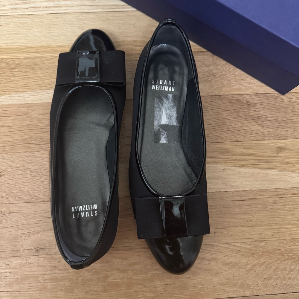 Stuart Weitzman Black Patent Flats - Picture 3 of 5